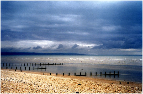 Threatening clouds over Folkestone