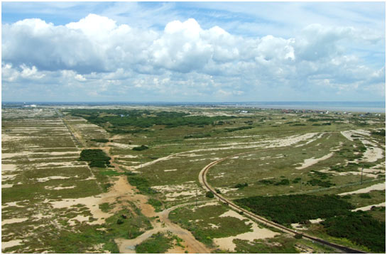 Denge Marsh from Dungeness Lighthouse