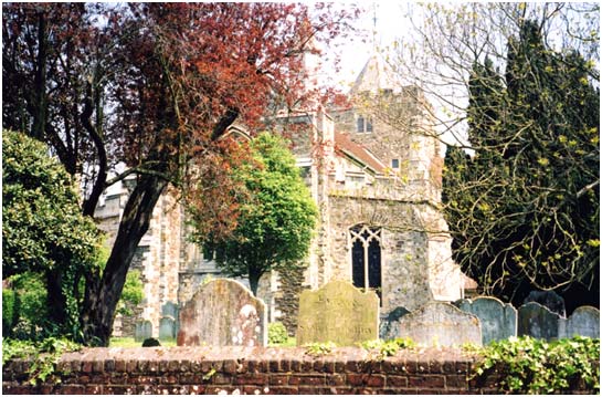 St Mary’s Church in Rye from Church Square.