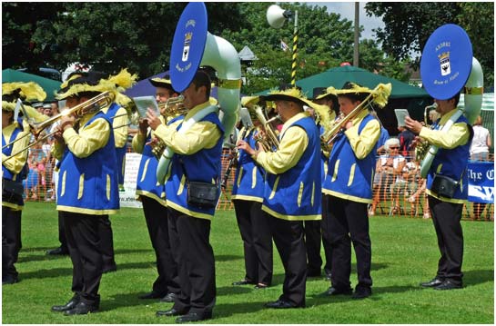 Visiting French Brass Band at the Country Fayre